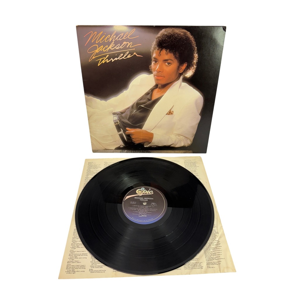 Michael Jackson Thriller Vinyl LP 12" 1982 Epic QE 38112 Gatefold VG